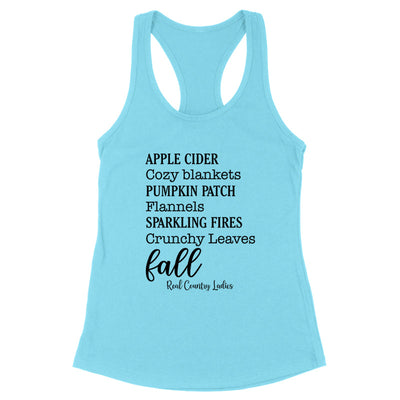 Falling For Deals | Apple Cider Cozy Blankets Black Print Front Apparel