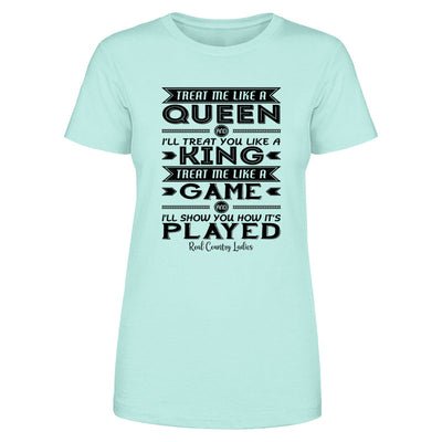 Blowout |  Like A Queen Black Print Front Apparel