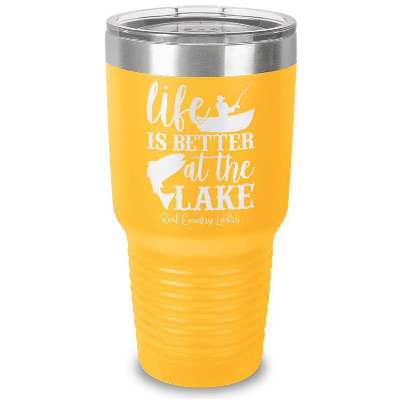 Black Friday | Life Is Better At The Lake Laser Etched Tumbler