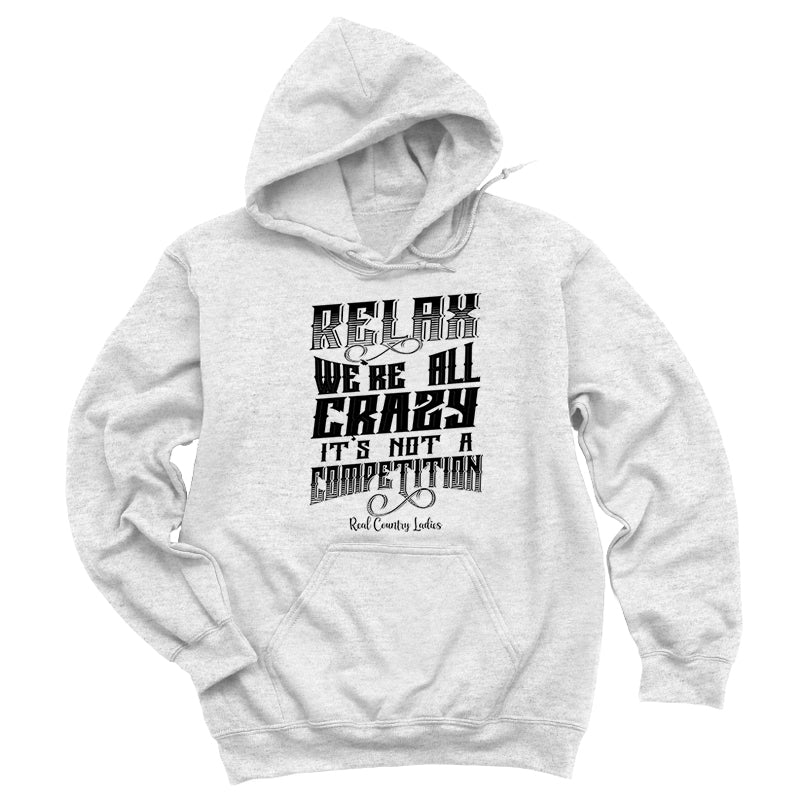 Blowout | Relax We're All Crazy Black Print Hoodies & Long Sleeves