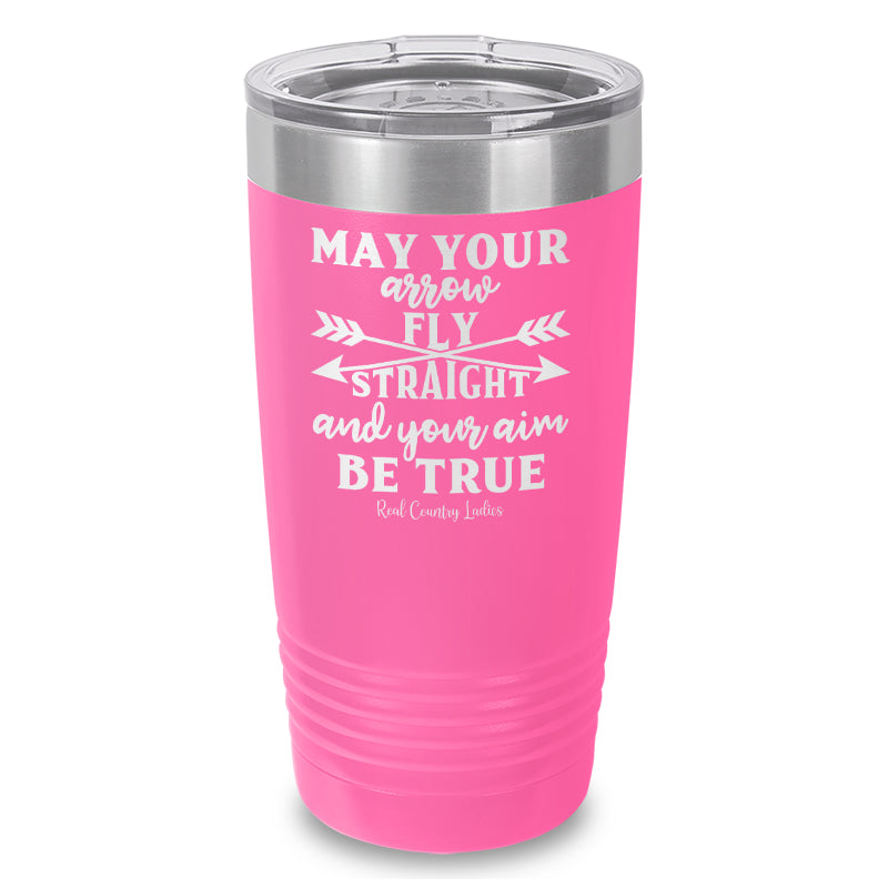 Black Friday | May Your Arrow Fly Straight Laser Etched Tumbler