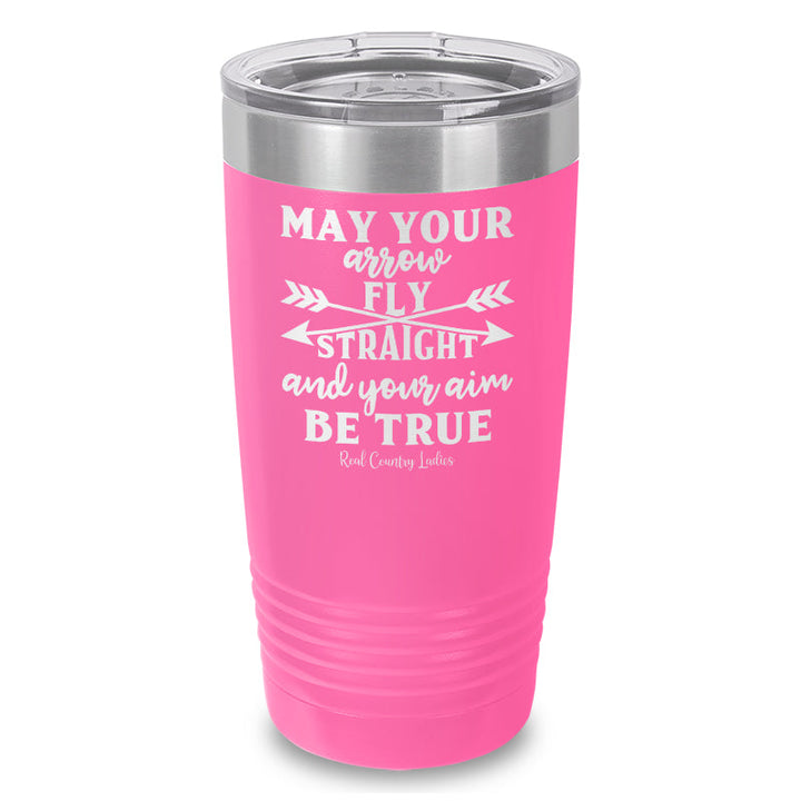 Black Friday | May Your Arrow Fly Straight Laser Etched Tumbler