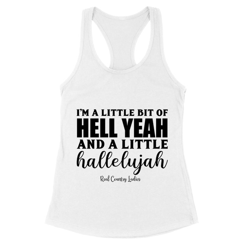 Blowout |  Hell Yeah And Hallelujah Black Print Front Apparel