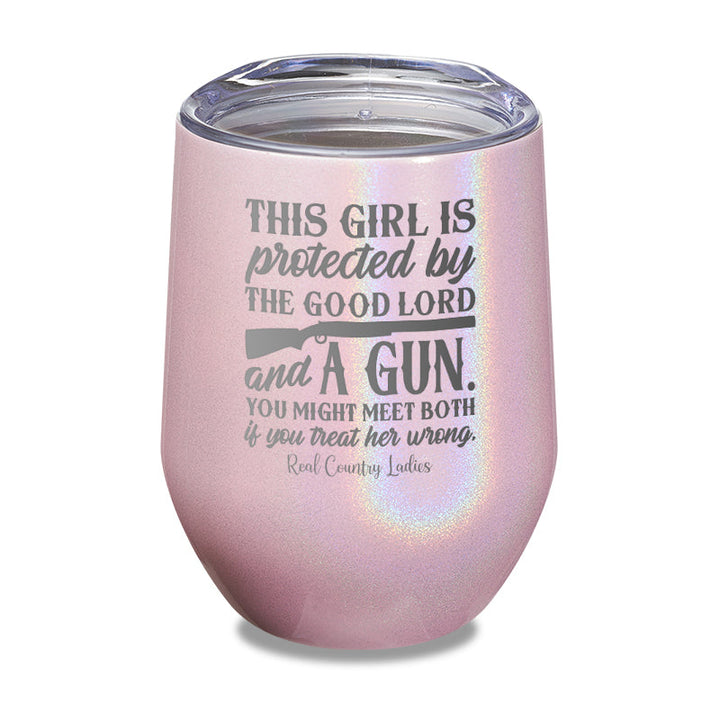 Black Friday | The Good Lord And A Gun Laser Etched Tumbler