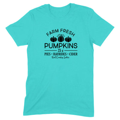 Falling For Deals | Farm Fresh Pumpkins Black Print Front Apparel