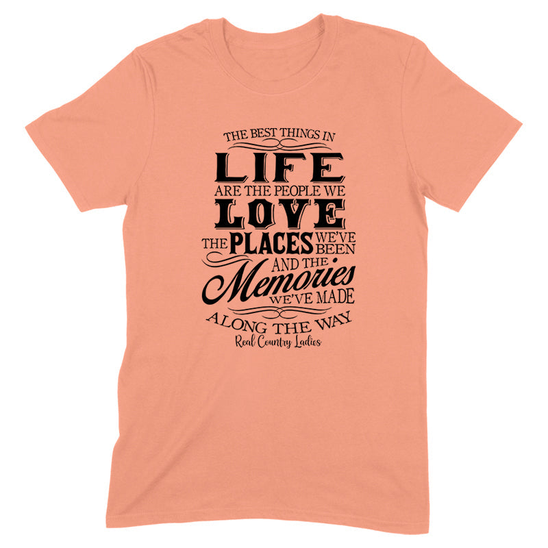 Blowout |  Best Things In Life Black Print Front Apparel