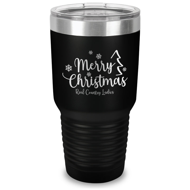 Black Friday | Merry Christmas Laser Etched Tumbler