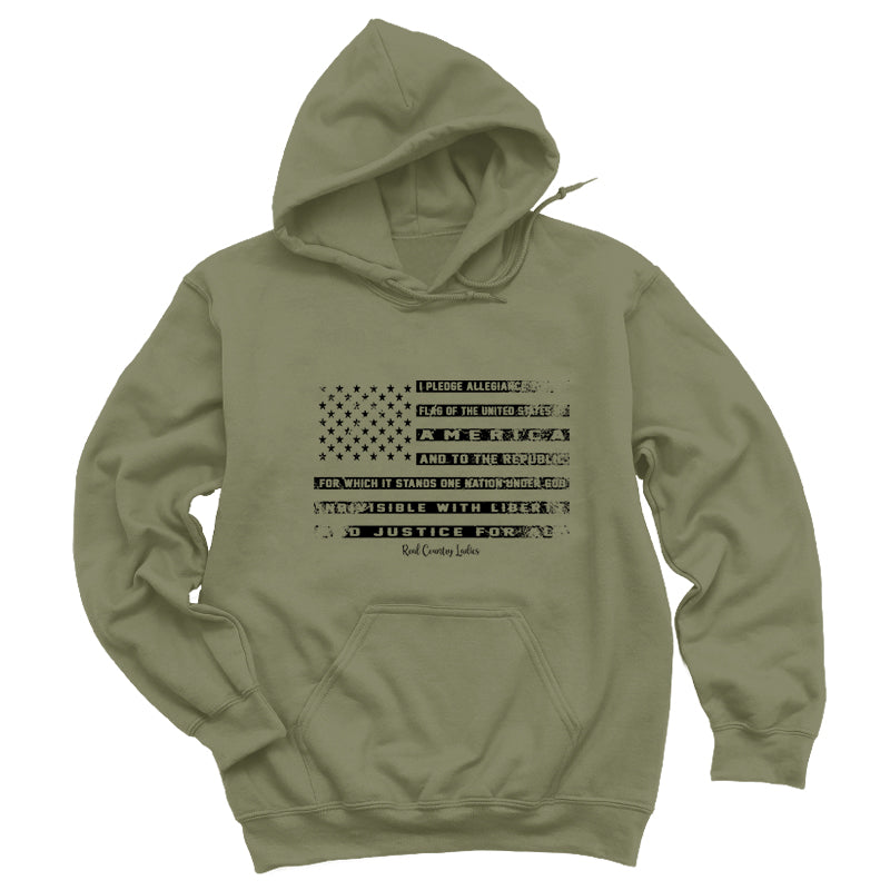 Blowout | I Pledge Allegiance Black Print Hoodies & Long Sleeves