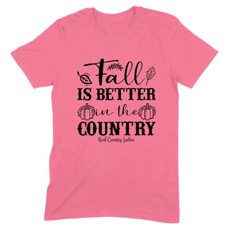 Falling For Deals | Fall Is Better In The Country Black Print Front Apparel