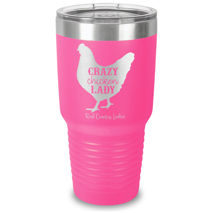 Black Friday | Crazy Chicken Lady Laser Etched Tumbler