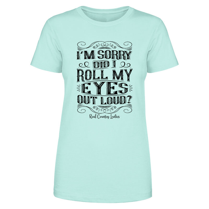 Blowout |  Roll My Eyes Out Loud Black Print Front Apparel