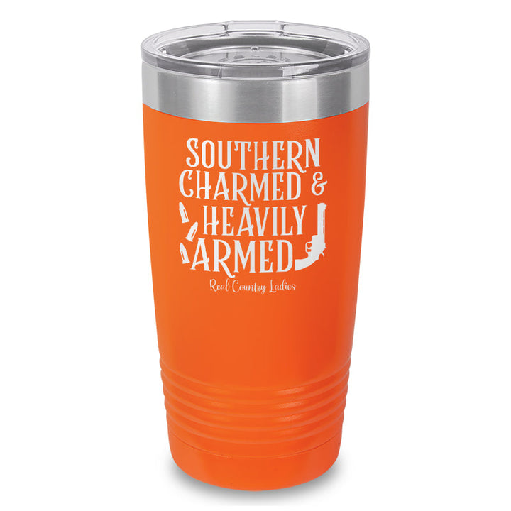 Black Friday | Southern Charmed And Heavily Armed Laser Etched Tumbler