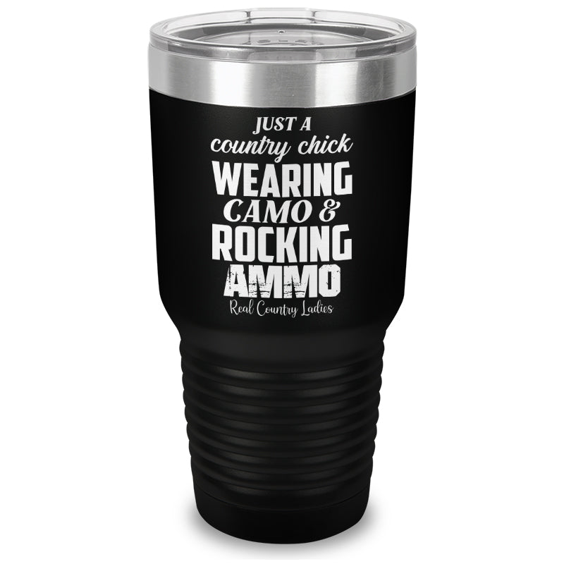 Black Friday | Wearing Camo Rocking Ammo Laser Etched Tumbler