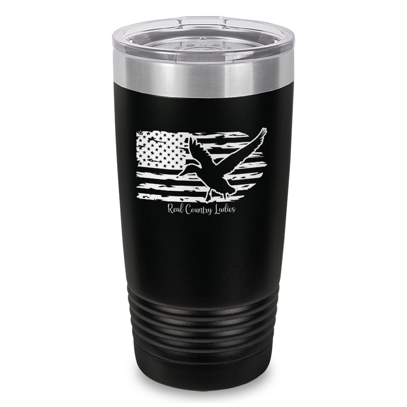 Black Friday | Duck USA Flag Laser Etched Tumbler