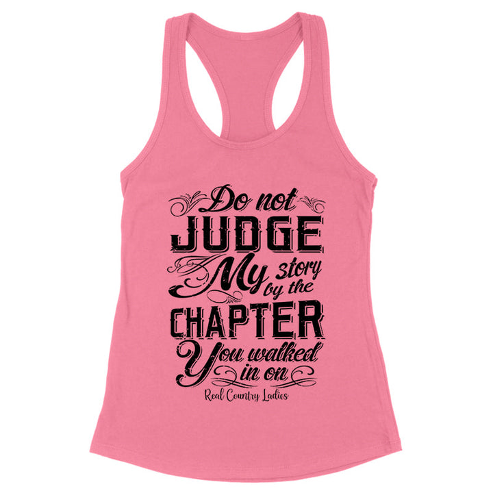 Black Friday | Do Not Judge My Story Black Print Front Apparel