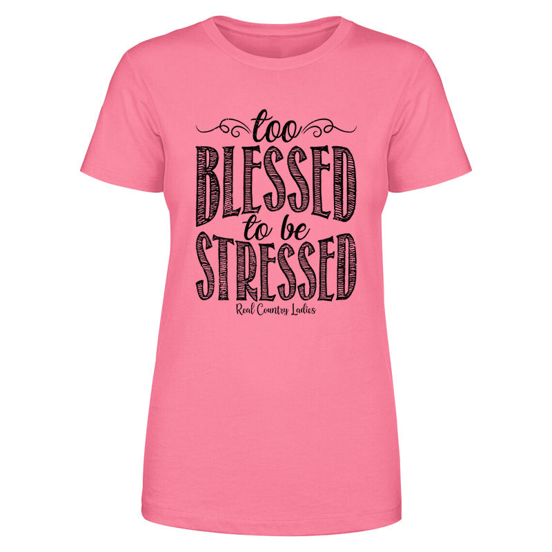 Black Friday | Too Blessed Black Print Front Apparel