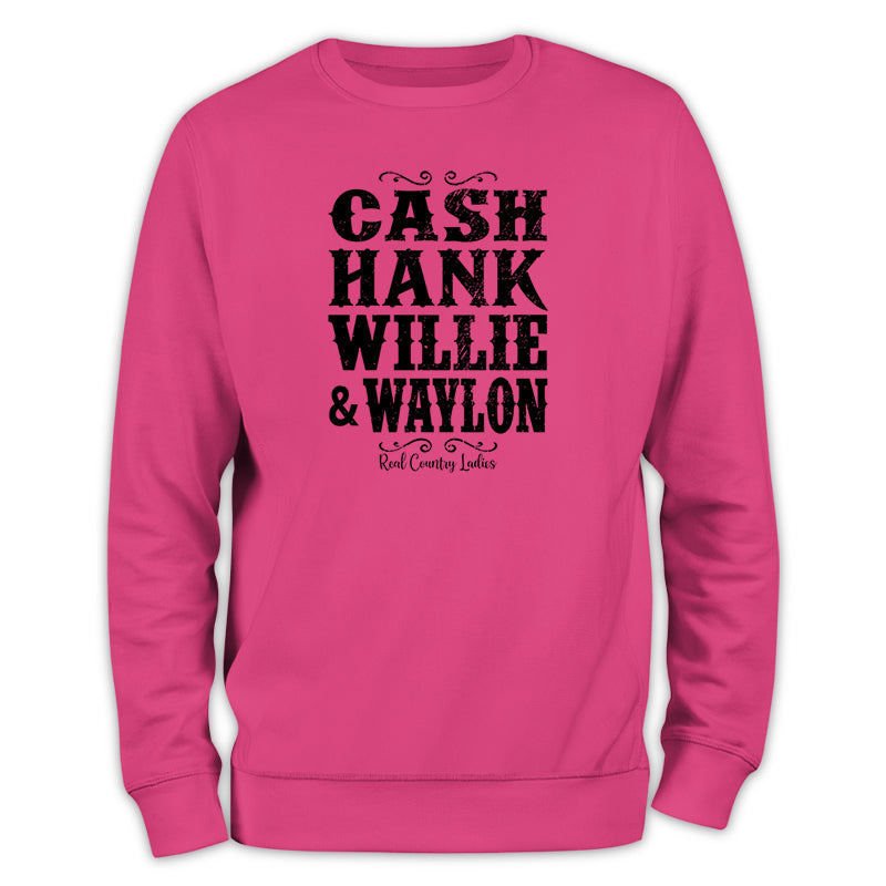 Black Friday | Cash Hank Willie Waylon Crewneck Sweatshirt