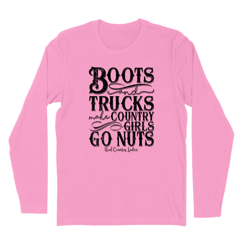 Black Friday | Boots And Trucks Black Print Hoodies & Long Sleeves