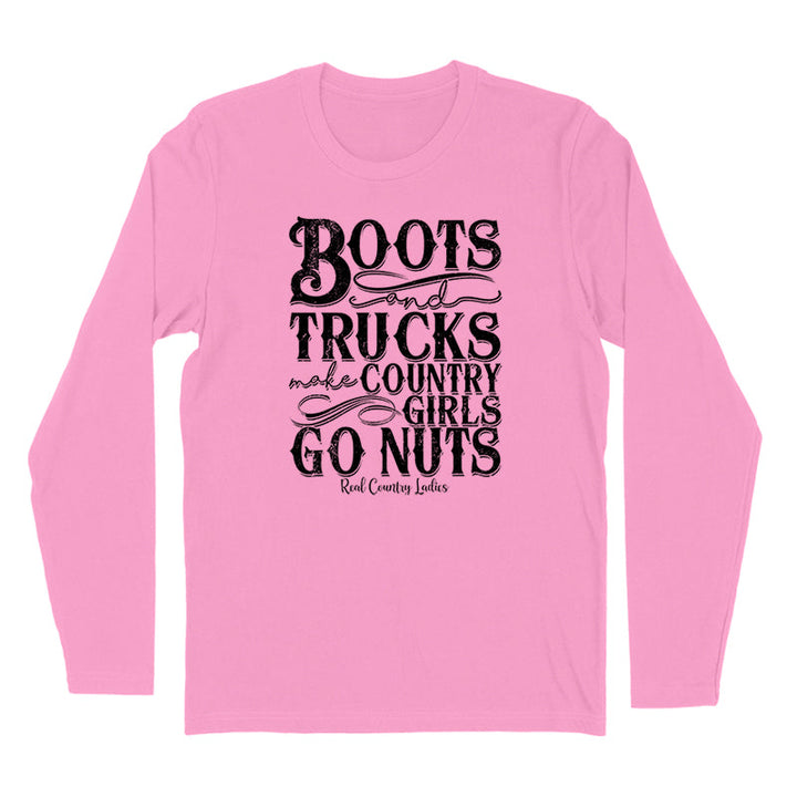 Black Friday | Boots And Trucks Black Print Hoodies & Long Sleeves