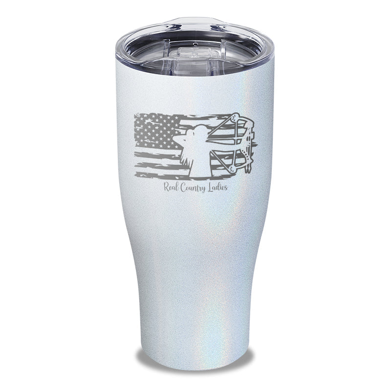 Black Friday | Bow USA Flag Laser Etched Tumbler