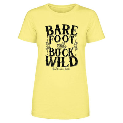 Blowout |  Bare Foot And Buck Wild Black Print Front Apparel