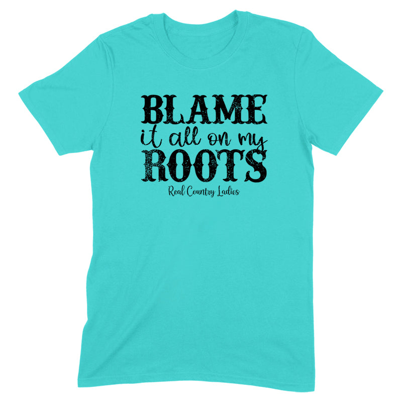 Black Friday | Blame It All On My Roots Black Print Front Apparel