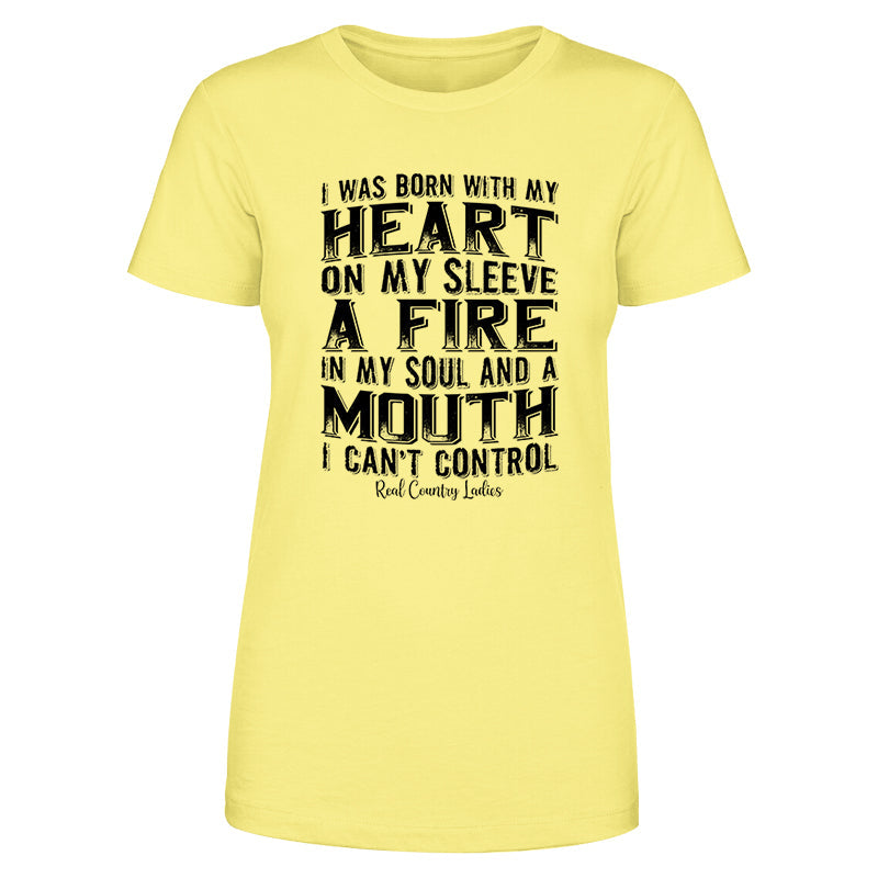 Blowout |  A Mouth I Can't Control Black Print Front Apparel