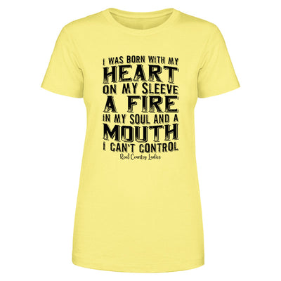 Blowout |  A Mouth I Can't Control Black Print Front Apparel