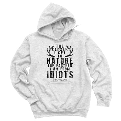 Blowout | Closer I Get To Nature Black Print Hoodies & Long Sleeves