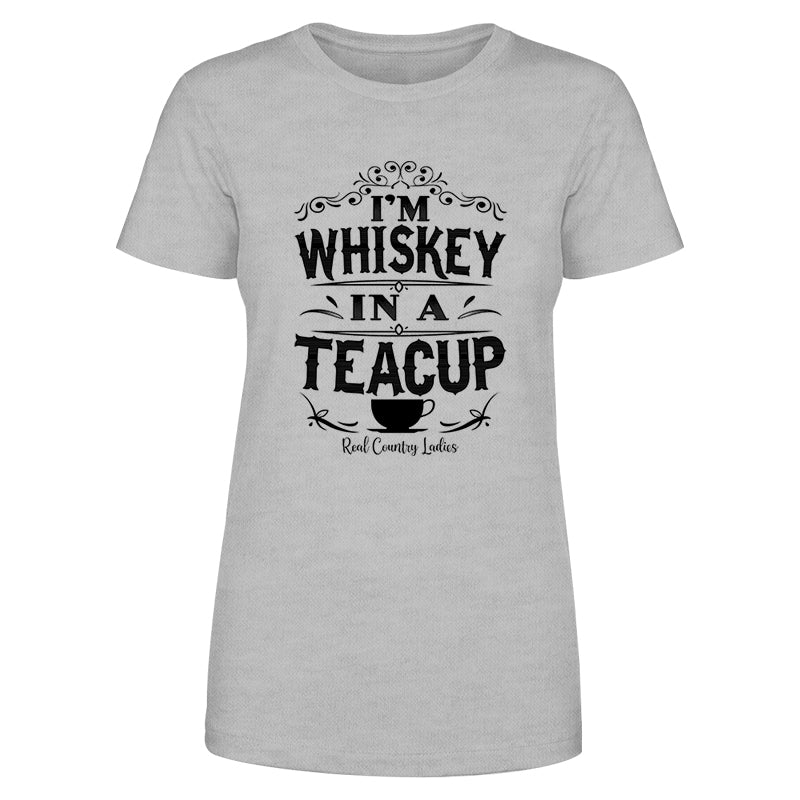 Blowout |  Whiskey In A Teacup Black Print Front Apparel