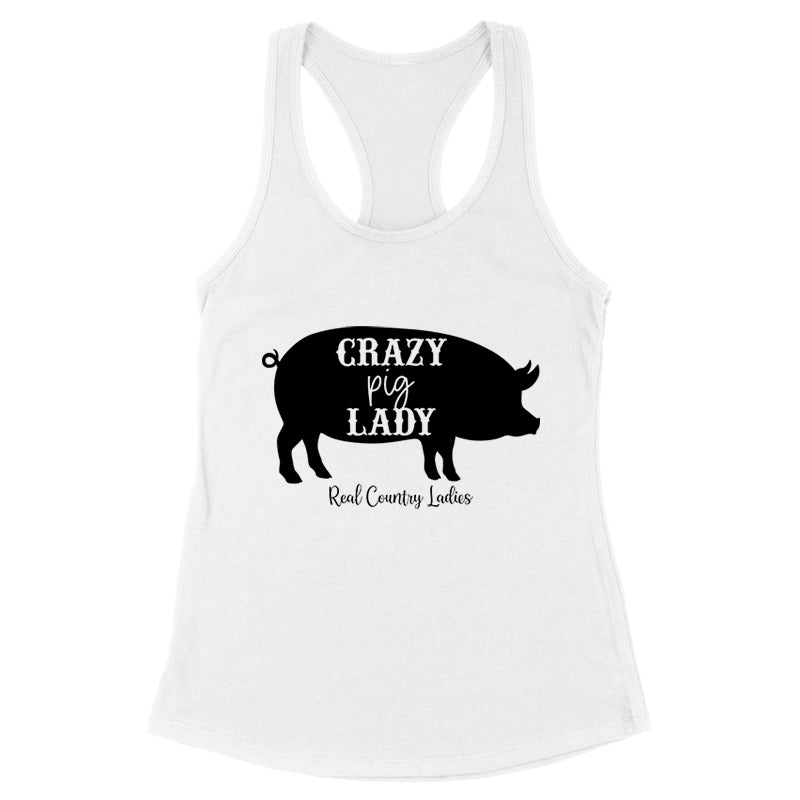 Black Friday | Crazy Pig Lady Black Print Apparel