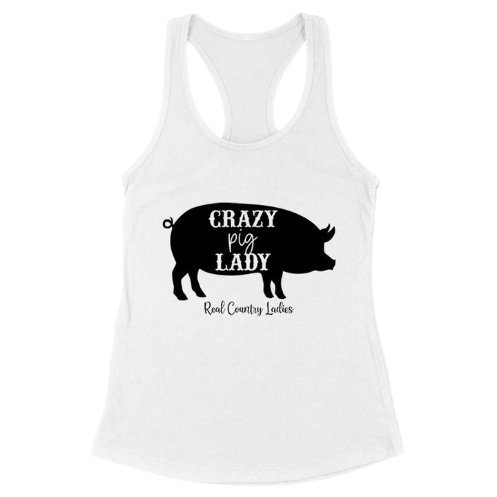 Black Friday | Crazy Pig Lady Black Print Apparel