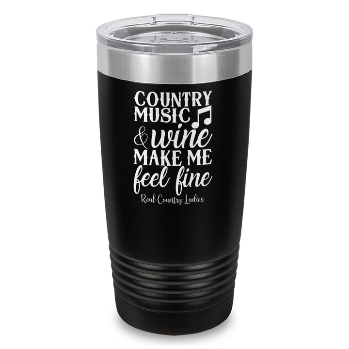 Black Friday | Country Music And Wine Laser Etched Tumbler