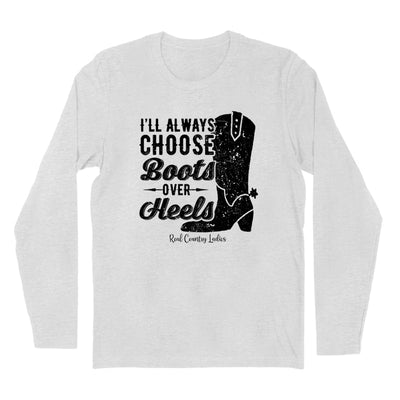 Blowout | I'll Always Choose Boots Black Print Hoodies & Long Sleeves