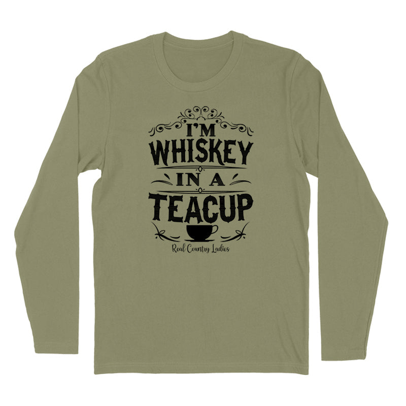 Blowout | Whiskey In A Teacup Black Print Hoodies & Long Sleeves