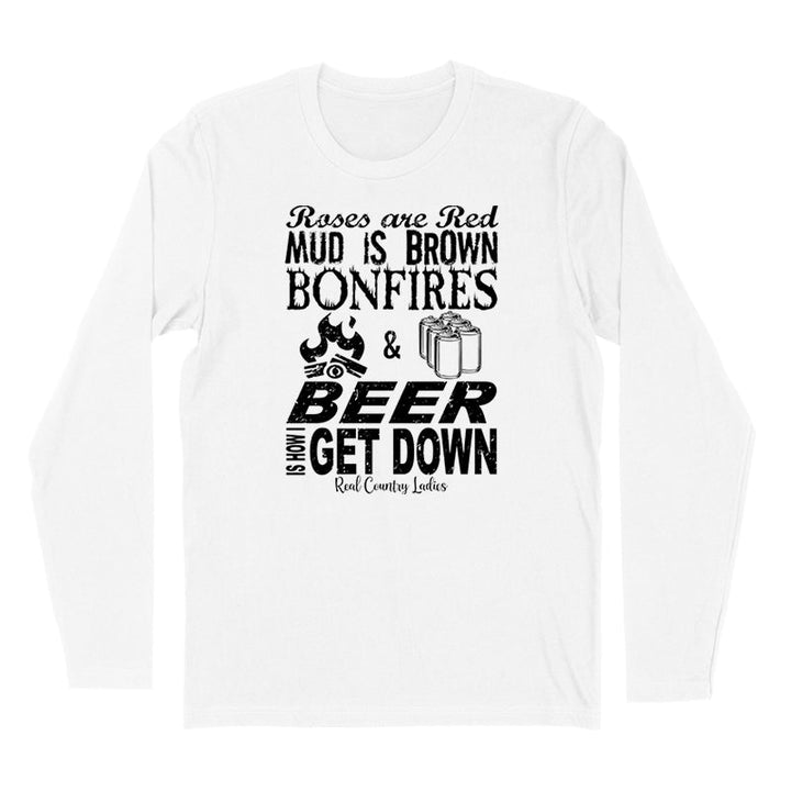 Black Friday | Bonfires And Beer Black Print Hoodies & Long Sleeves