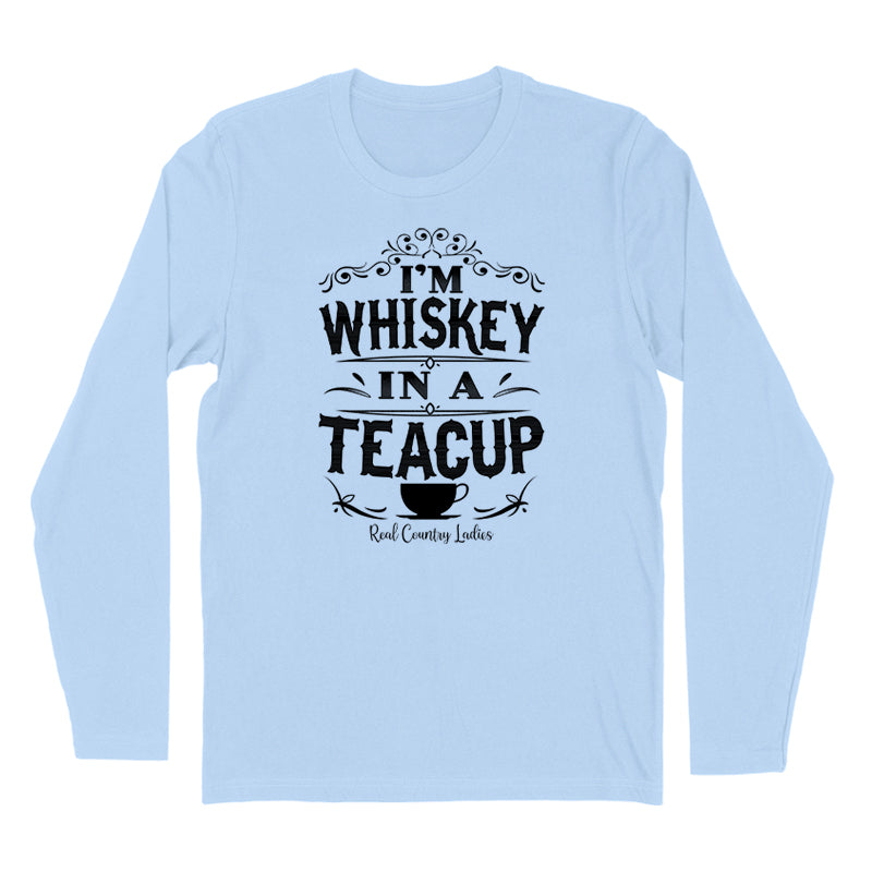 Blowout | Whiskey In A Teacup Black Print Hoodies & Long Sleeves