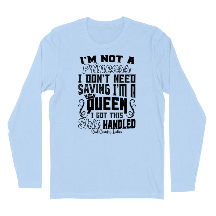 Black Friday | I'm Not A Princess Black Print Hoodies & Long Sleeves