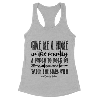 Blowout |  Give Me A Home In The Country Black Print Front Apparel