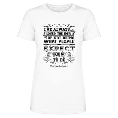 Blowout |  What People Expect Me To Be Black Print Front Apparel