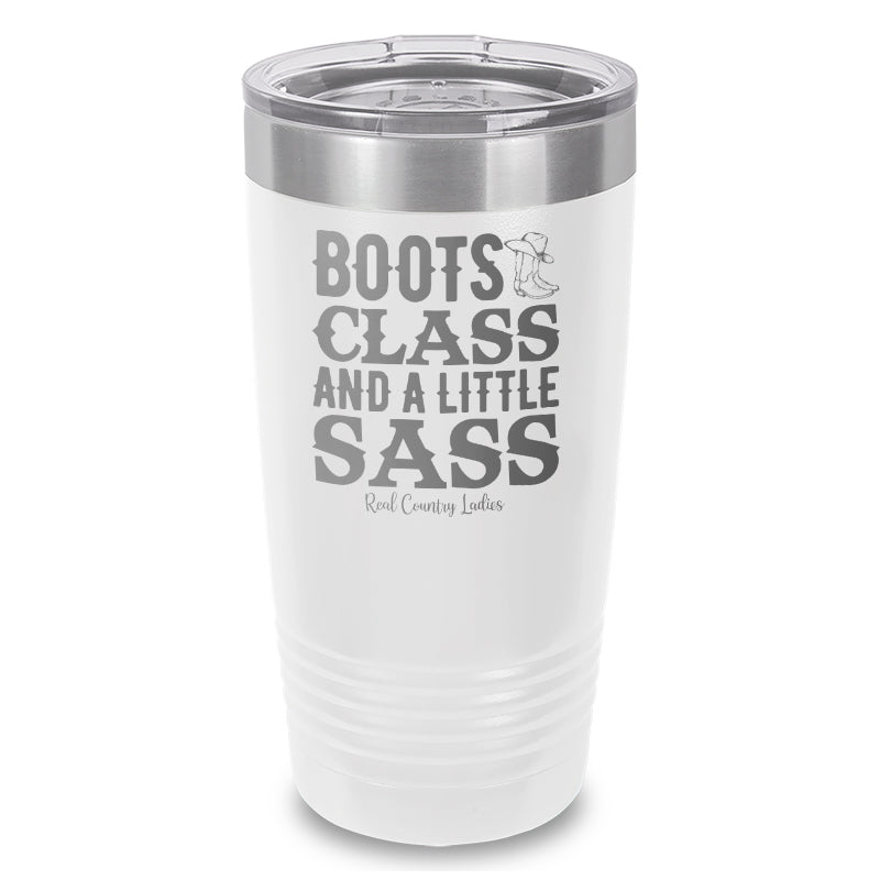 Black Friday | Boots Class Sass Laser Etched Tumbler