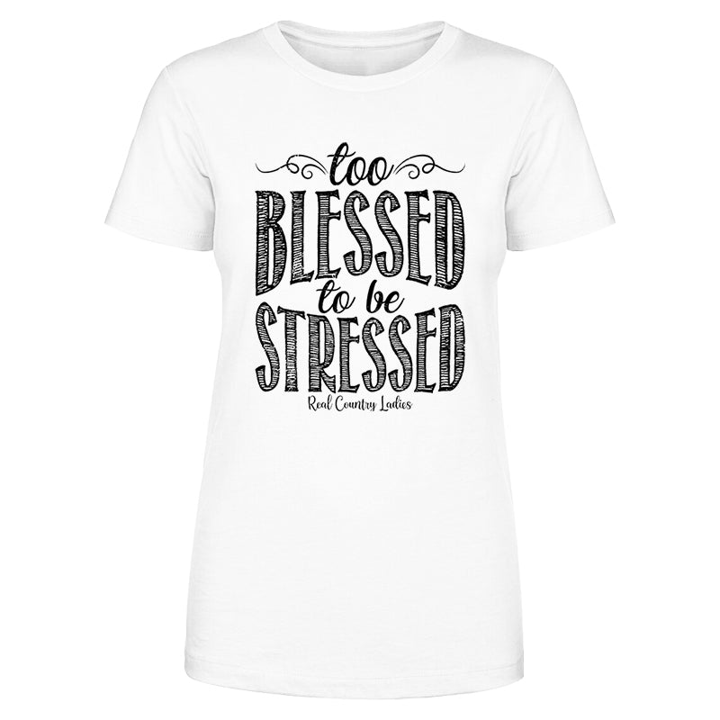 Black Friday | Too Blessed Black Print Front Apparel