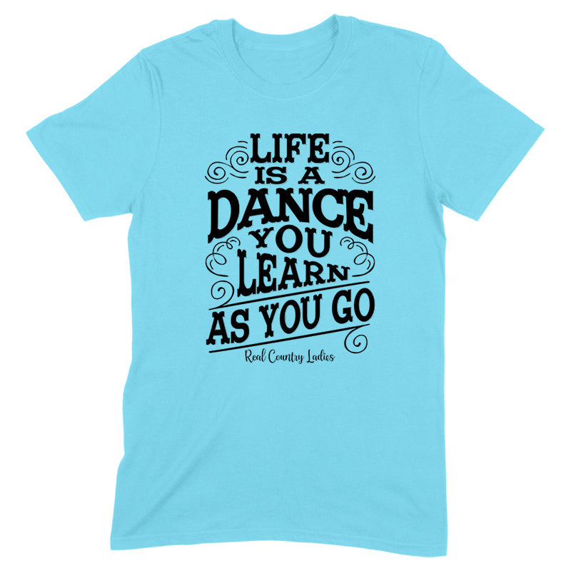 Blowout |  Life Is A Dance Black Print Front Apparel