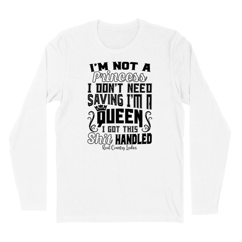 Blowout | I'm Not A Princess Black Print Hoodies & Long Sleeves