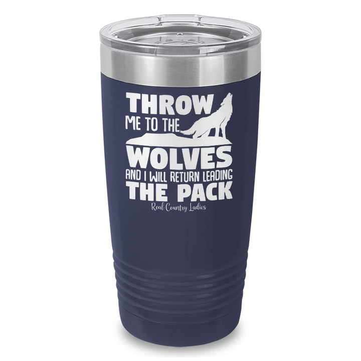 Black Friday | Throw Me To The Wolves Laser Etched Tumbler