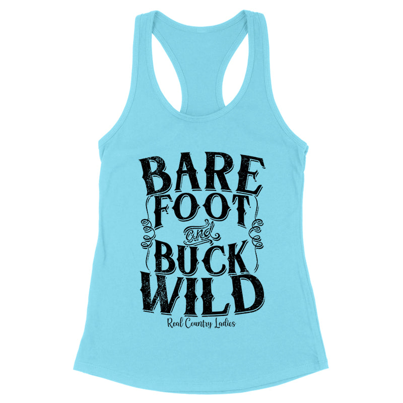 Blowout |  Bare Foot And Buck Wild Black Print Front Apparel