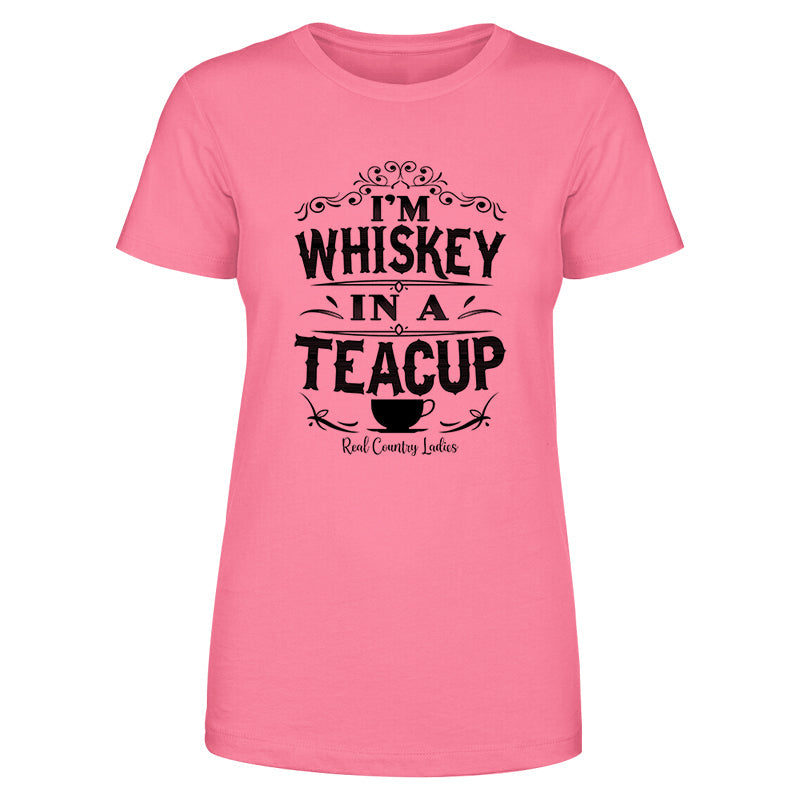 Blowout |  Whiskey In A Teacup Black Print Front Apparel