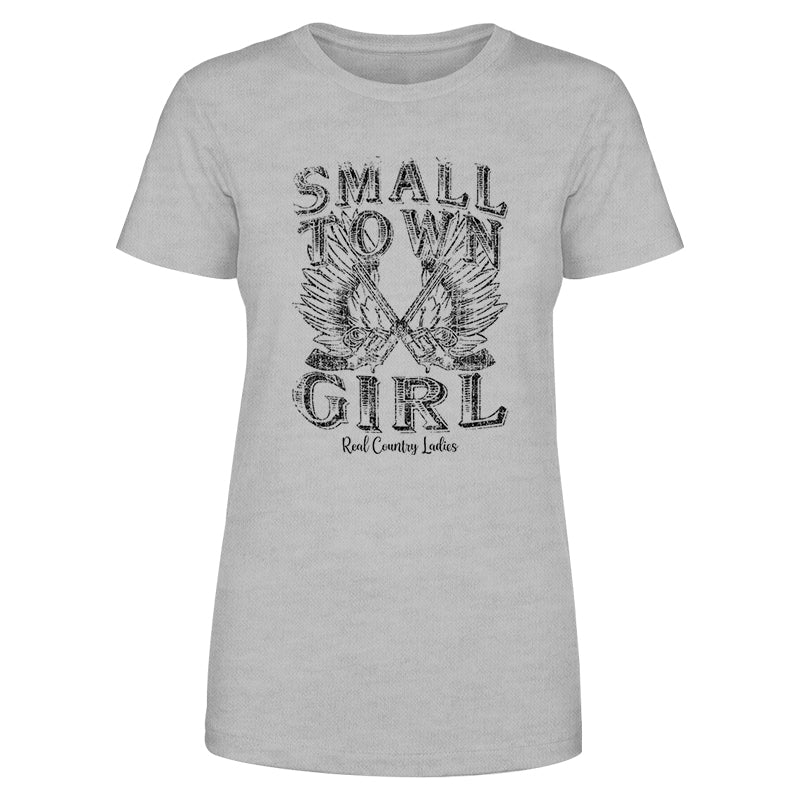 Blowout |  Small Town Girl Black Print Front Apparel