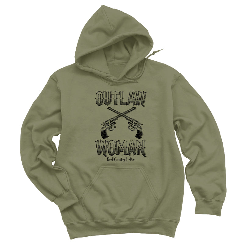 Blowout | Outlaw Woman Black Print Hoodies & Long Sleeves