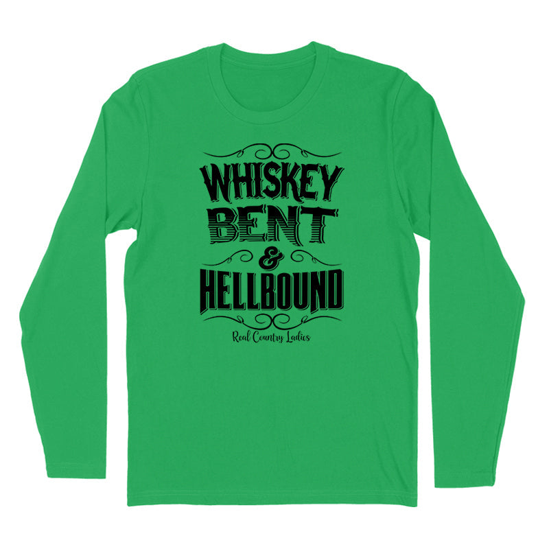 Black Friday | Whiskey Bent And Hellbound Black Print Hoodies & Long Sleeves